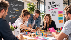 team learning, serious game, team building entreprise