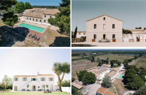 domaine atypique et sauvage en camargue vue aerienne
