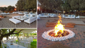 domaine préservé et plage privée sur la riviera d'athenes