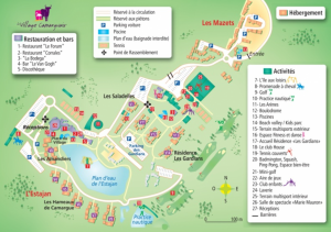 le village camarguais plan du site