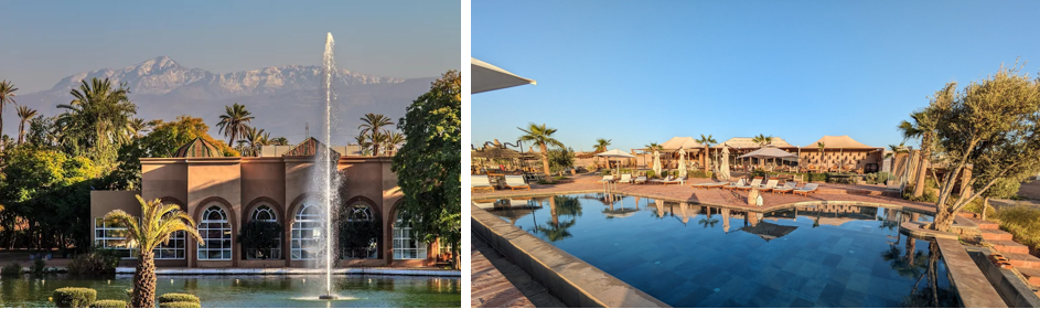 un resort dans la palmeraie de marrakech, ou un campement dans le désert d’agafay