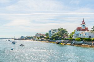 coastline of arcachon, france