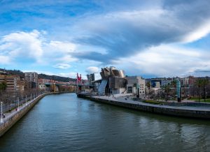 guggenheim museum bilbao is museum of modern and contemporary art, designed by canadian american architect frank gehry.